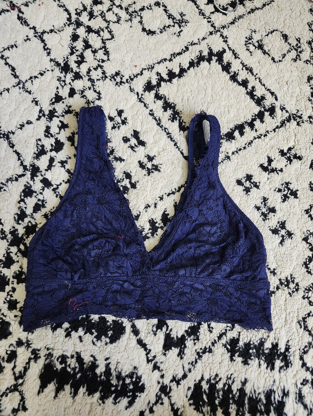 Aerie Navy Blue Unlined Bralette M